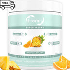 EOCUTE Super Greens   Organic Greens Powder to Reduce Bloat, Support Gut Health, Boost Immunity, Healthy Digestion for Women   Antioxidant Support   Spirulina   Chlorella   Tropical Splash