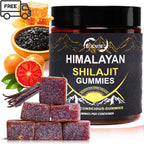 Organic shilajit Gummies by EOCUTE | Cane Sugar Free, Sweetened by Organic Manuka Honey | Clean Formula | Natural Fulvic   Humic Acid | Heart   Brain, Cellular Health | 60 Healthy Gummies