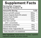 EOCUTE 15 Day Gut Cleanse Detox For Women and Men   Vegan, Non-GMO Ingredients For Waist Loss and Constipation Relief With A 15 Day Cleanse Gut Support Without Cramping, As Seen On TikTok (60 Capsules)