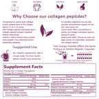 EOCUTE Multi Collagen Peptides Powder Pasture-Raised-Hydrolyzed Protein Peptides (Type l,l,lll,V,X)with HyaluronicAcid, Biotin   Vitamin C,Healthcare Edible Supplement Dietary Fitness Beauty Colagen Nail Hair 2LB