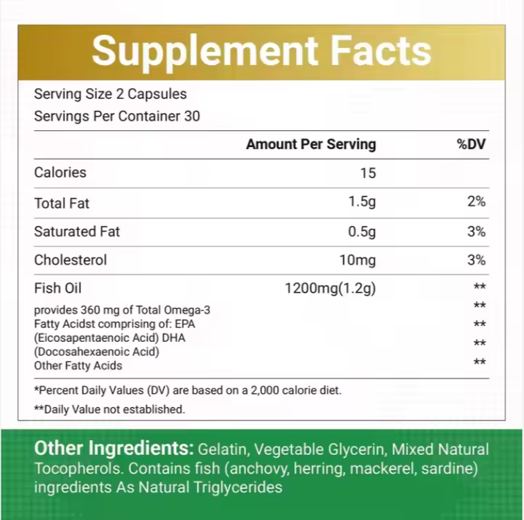 MINGYAN Fish Oil .EPA and DHA 18/12