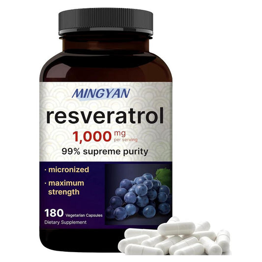 MING YAN resveratrol1.000mgper serving99% supreme purity