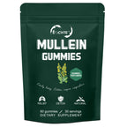 EOCUTE 9 in 1 Mullein Gummies for Lung Cleanse, Extra Strength 10000 MG(10:1 Extract) Mullein Leaf Extract w/Quercetin, Bromelain, Elderberry   Marshmallow for Respiratory, Immune, Vegan,60 Count Vitamins Supplements Edible Dietary Healthcare Fitness