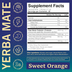 EOCUTE Yerba Mate Powder Minerals   Wellness Supplements Powdered Supplement Drink Mix | Peach Coffee Flavor and Sweet Orange  |  Magic   Instant Drink Powder  | 30 Servings Beverage Drinks
