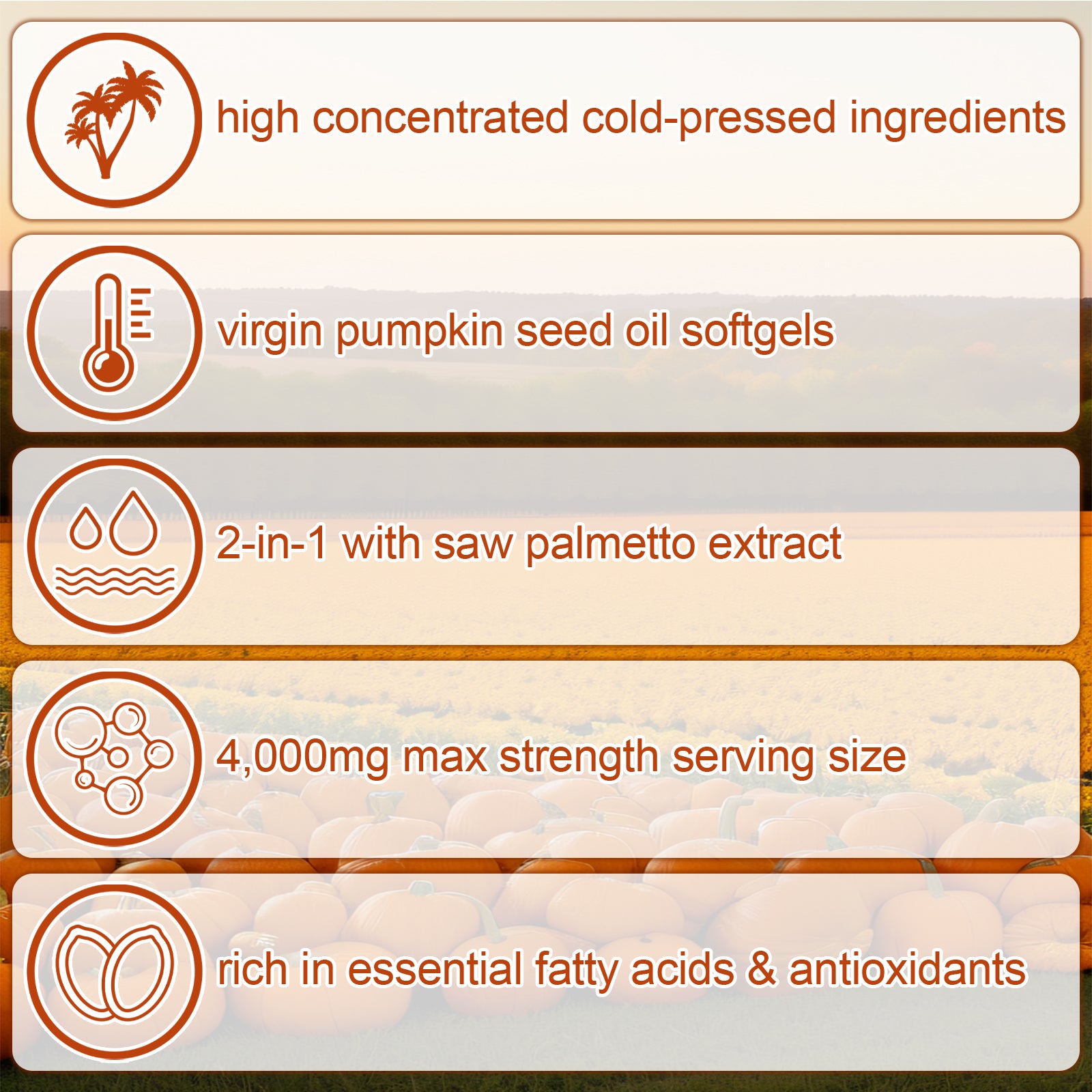 Pumpkin Seed Oil with Saw Palmetto, 4,000mg Per Serving, 300 Softgels | Cold Pressed, Pure Virgin Oil, Herbal Supplement | Supports Hair, Urinary, Bladder   Prostate Health | Non-GMO