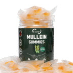 EOCUTE 9 in 1 Mullein Gummies for Lung Cleanse, Extra Strength 10000 MG(10:1 Extract) Mullein Leaf Extract w/Quercetin, Bromelain, Elderberry   Marshmallow for Respiratory, Immune, Vegan,60 Count Vitamins Supplements Edible Dietary Healthcare Fitness
