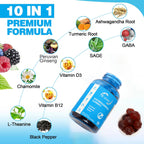 EOCUTE Ashwagandha   Vitamin D Gummies Gummy-Mixed Berry,KSM-66, Vegan, PlantBased,Non-GMO, Gluten-Free   Gelatin Free. for women and man,Vitamins Supplements