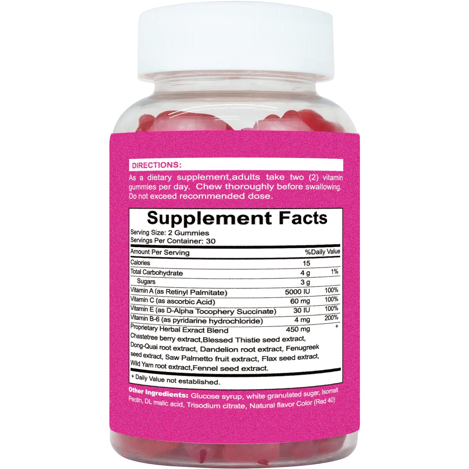 Top Support  Gummies-Workout Aid -Women s Support Supplement-Berry Flavored-Essential Herbs -Multivitamins Dietary Fitness