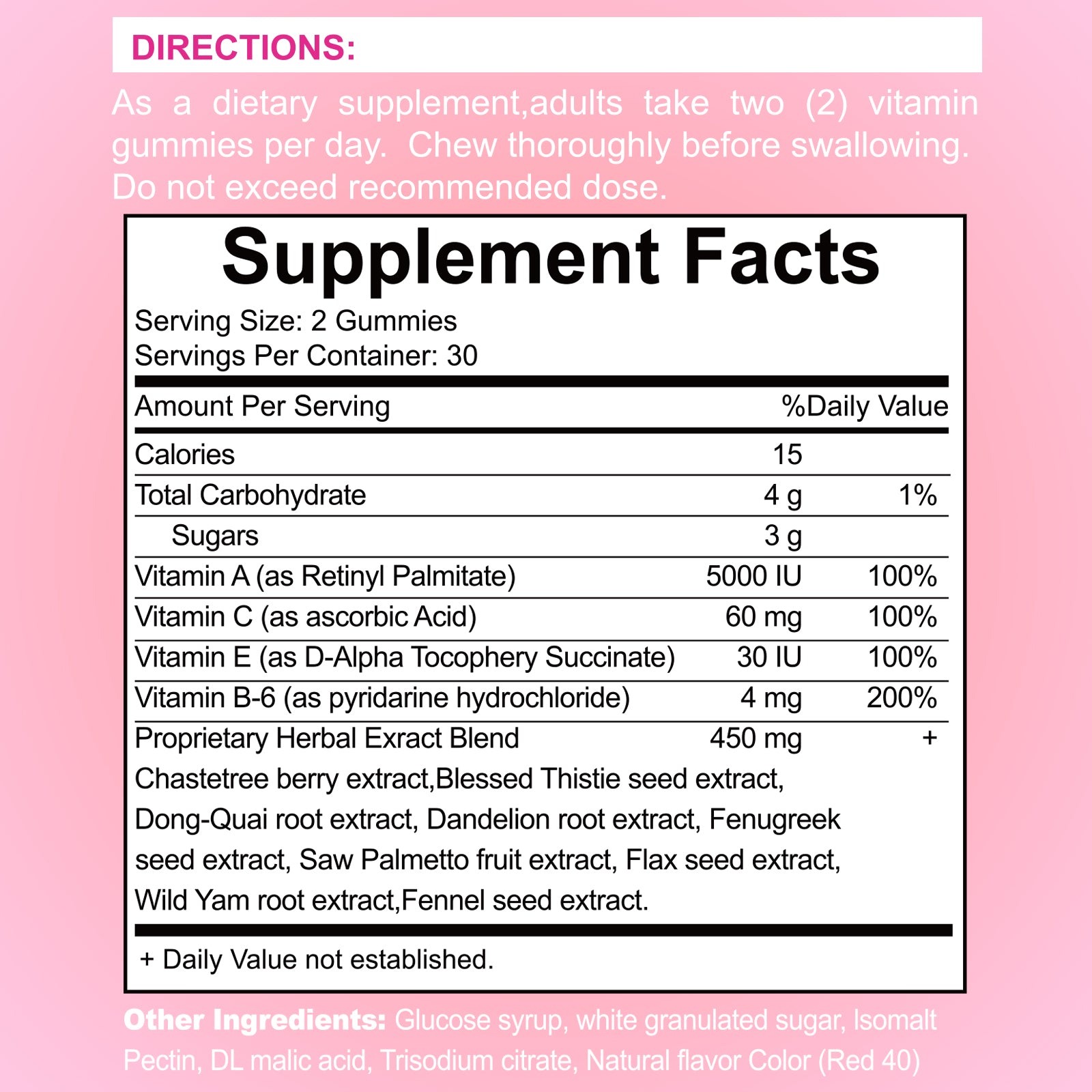 Top Support  Gummies-Workout Aid -Women s Support Supplement-Berry Flavored-Essential Herbs -Multivitamins Dietary Fitness