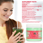 EOCUTE Super Greens   Organic Greens Powder to Reduce Bloat, Support Gut Health, Boost Immunity, Healthy Digestion for Women   Antioxidant Support   Spirulina   Chlorella   Tropical Splash