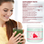 EOCUTE Super Greens Powder to Reduce Bloat, Digenstive Health for Women, Bloating Relief, Gut Health,Skin Care,Support Gut Health, Boost Immunity, Healthy Digestion for Women   Antioxidant Support    Chlorella   Watermelon Slush, Dietary Supplement