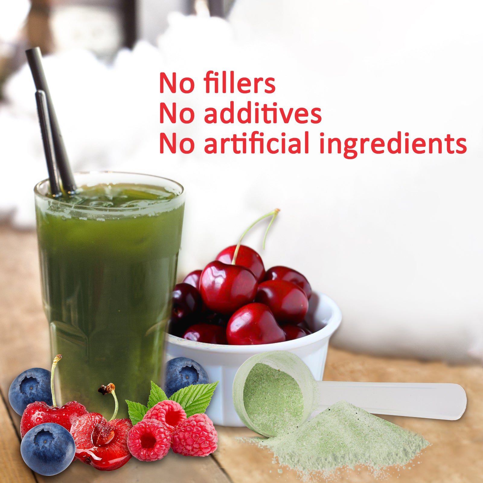 EOCUTE Super Greens   Organic Greens Powder to Reduce Bloat, Support Gut Health, Boost Immunity, Healthy Digestion for Women   Antioxidant Support   Spirulina   Chlorella   Tropical Splash