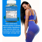 Peach Gains Gummies-Workout Aid -Women s Support Supplement-Berry Flavored-Essential Herbs -Multivitamins Dietary Fitness